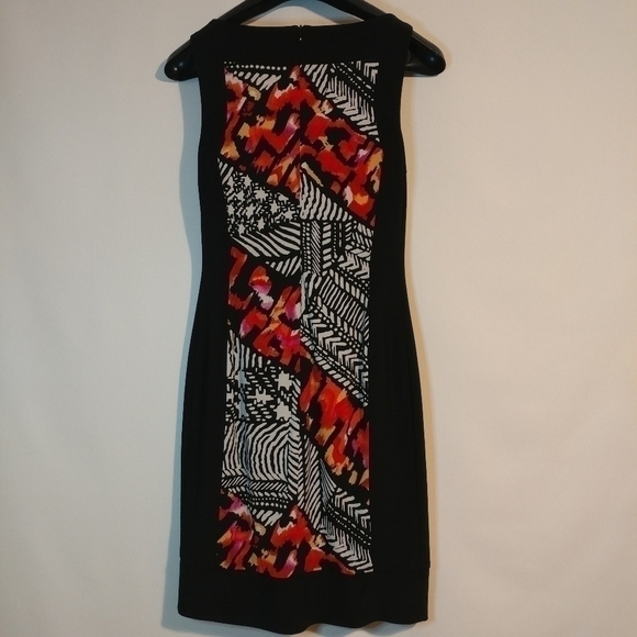 Vintage Joseph Ribkoff Geometric Sleeveless Dress - Picture 3 of 7